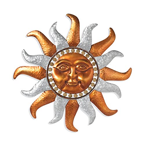 Gerson International Sun Face Wall Decor, Metal, 29.5-Inch Diameter #TOP10