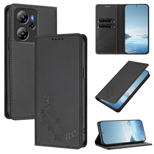 �X�}�z�P�[�X �Ή��@�� for Blackview Oscal Tiger 13 �yRFID�u���b�N�z�y�J�[�h�z���_�[�t�����z �}�O�l�b�g�J�� �X�^���h�@�\�t���z�X�}�z�P�[�X Black