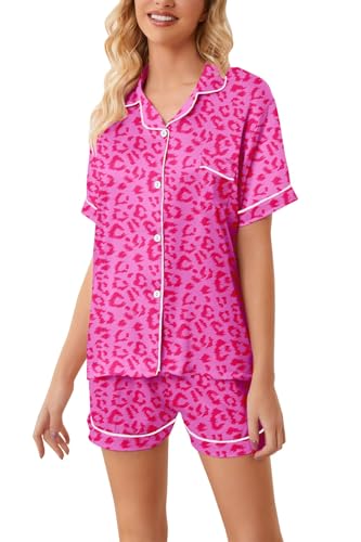 Image of Girls & Womens Satin Pajamas Set, Silk Button-Down Sleepwear 2 Piece Nightwear, 3 Years - Women XXL