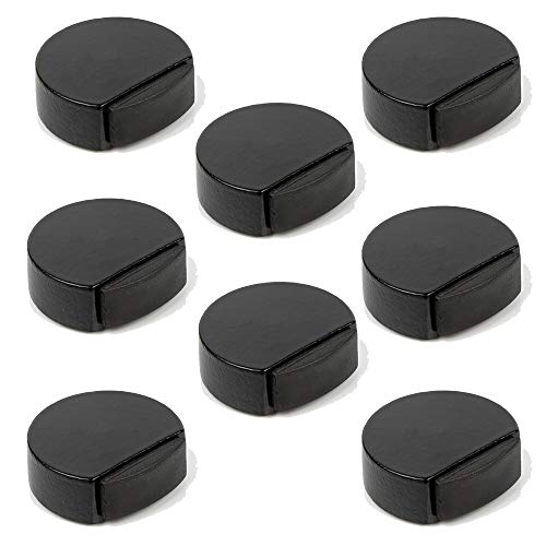 8 Un. TOPE Puerta madera lacada negro 45x42x16MM con Adhesivo para suelo