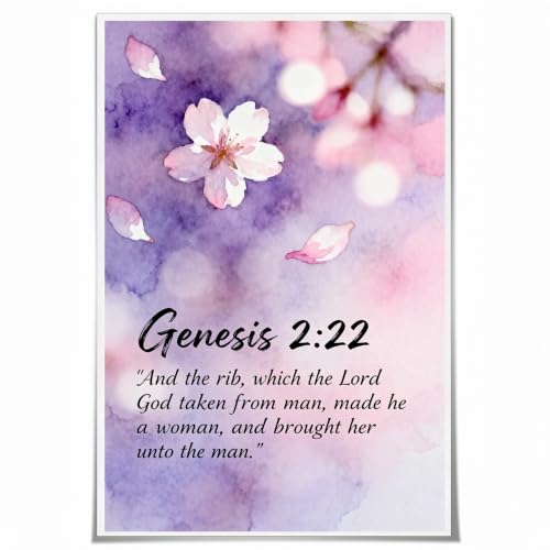 Christian Canvas Wall Art Genesis 2:22 Timeless Poster 16"x24"