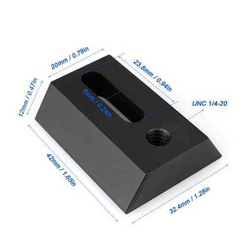 SVBONY Base de cauda de andorinha para luneta Finder Ideal para instalação de luneta Finder Base de