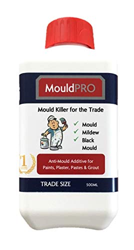 Anti Mould Paint Additive 500ml Prevents & Removes Mould from Walls Ceilings. Ideal to Treat Black Mould Mildew & Fungus Growth. Anti Fungal. Simply add to Paint & Mix. Converts 16L Paint.
