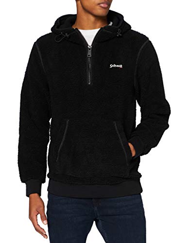 Schott NYC Homme Swandric1 Sweat Big, Noir, M EU