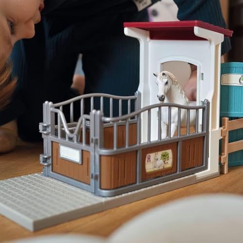 Box avec étalon Pur Sang anglais Extension pour écurie schleich pour enfant Schleich 42569 HORSE CLUB dès - vue 10