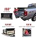 Ajustable Retractable Truck Bed Extender, Aluminum, Tailgate Extension, Drilling Needed, Fits for Toyota Tacoma, Nissan Frontier, Chevy Colorado, GMC Canyon, Ranger, Gladiator, Ridgeline (51