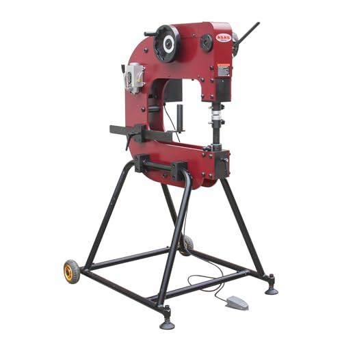 KAKA INDUSTRIAL PH-20D Variable Speed Power Hammer, 20 in Throat Depth Blacksmithing Tool with Steel Frame Stand and Foot Pedal, Metal Fabrication, Car Restoration