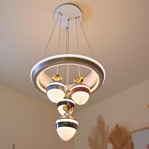 Image of LED Chandelier for Living Room, Hanging Lamp for Bedroom, Hanging Light for Home Decoration (RGB) (CH52)