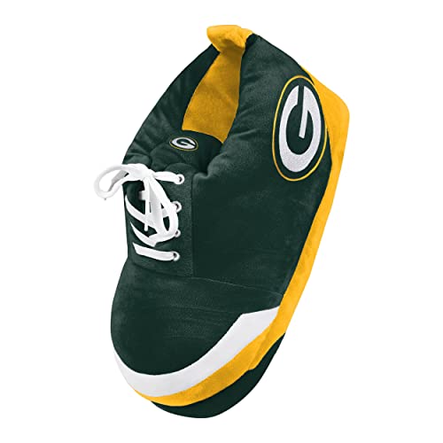 Image of FOCO Mens NFL Team Logo Plush Oversized Sneaker Slippers