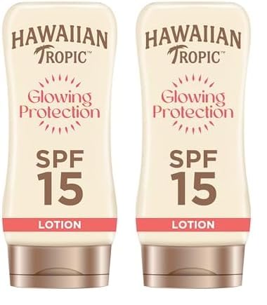Hawaiian Tropic Satin Protection Sun Lotion Sonnencreme LSF 15, 180 ml, 1 St (Packung mit 2)