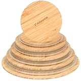 dokaworld Glass Mixing Bowls Bamboo Lids - Lids are compatible with all Glass Mixing Bowls Set