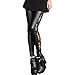 Amour Sexy Black Goth Punk Wetlook Leggings