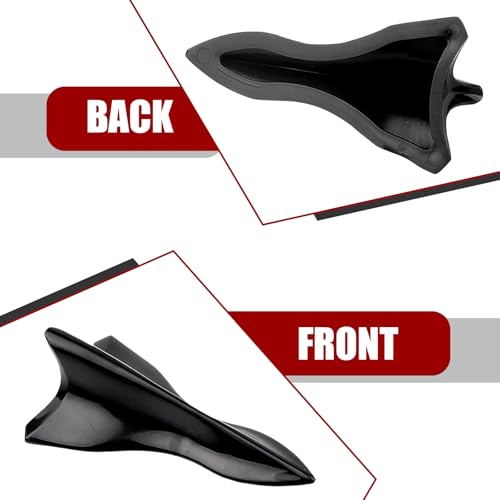 icykale 10 PCS Car Diffuser Shark Fin Set, Waterproof Durable Vehicle Roof Spoiler Wing, Universal Automotive Bumper Exterior Accessories Replacement for Most Cars (Black)