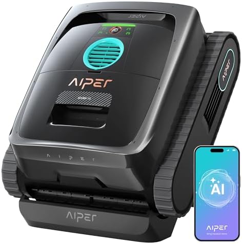 AIPER Scuba V3 AI Vision Cordless Robotic Pool Cleaner, Grey