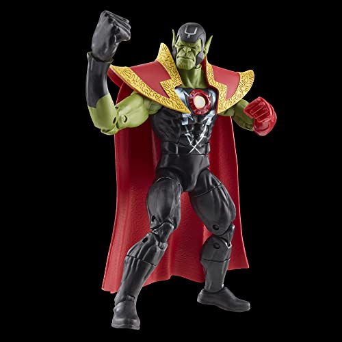 Hasbro Marvel Legends Series Skrull Queen e Super-Skrull, bonecos colecionáveis do 60º aniversário d