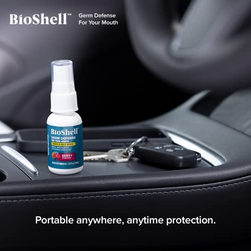 Bioshell Germ Defense For Your Mouth (1 Fl. Oz.) I Fights And Kills Germs I Great For Crowds And Confined Spaces I Oral Antiseptic I Berry Flavor #TOP4