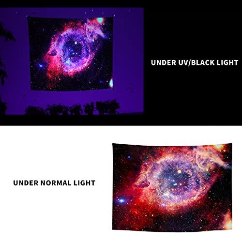 Blacklight Space Tapestry Galaxy Eye Hippie Trippy Tapestries Wall Hanging For Bedroom Girl Psychedelic Glow In The Dark Tapestry Cool Universe Art Print Posters For Teen Men Women Hippie Small Aesthetic Living Room Dorm Decor Blanket Decorations Black Pink Purple Cute Baddie Giant Responsive Best Gothic 30''*40'' #TOP3