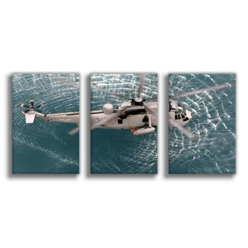 Poster Sea King MK 6 toile pour habiller un mur vide de chambre 50x75 cm