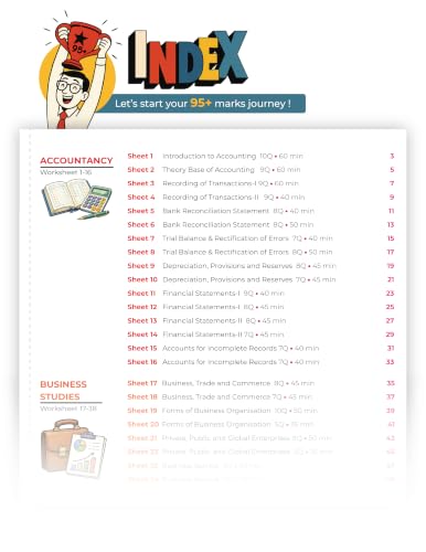 Image of Educart PRAYAS CBSE Class 11 Commerce 2027 - Accountancy, Business Studies & Economics (Ch-wise Timed Worksheets with NCERT Chits 2026-27)