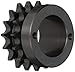 Browning D40H16 Roller Chain Sprockets, Split Taper, Bushed, Hardened Steel, 2 Strand, 40 Pitch, 16 Teeth