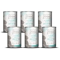 MjAMjAM – Cibo umido premium per gatti – DUO di anatra tenera e pesce d’acqua dolce con carote, confezione da 6 6 x 400g, senza cereali con carne extra, Anatra + pesce, Confezione da 6 (6 x 400 g)