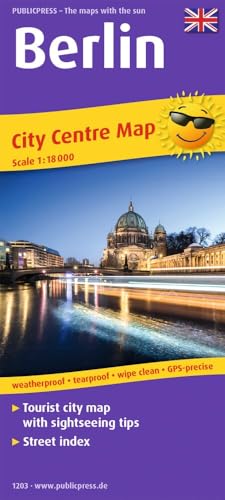 Berlin City Centre Map 1:18 000: Tourist City Centre map with sig...