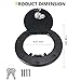 RERPRO Locking Gas Cap Cover Compatible with 1997-2006 Jeep Wrangler TJ Unlimited Sport Rubicon Sahara Exterior Accessories Fuel Filler Door Gas Tank Cap Cover, Black