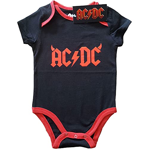 AC/DC Kids Baby Grow: Horns - 18-24 Months - Black