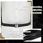 TORMEN Chemise élastique Ceinture de séjour, Chemise Stay Ceintures Porte-shirt Tucker, Bande élastique réglable Non-Show, Ceintre antidérapant pour chemises cousues - Entreprises & Utilisation occasionnelle pour les hommes (noir)=Ceintures réglables élastiques, clip antidérapant
