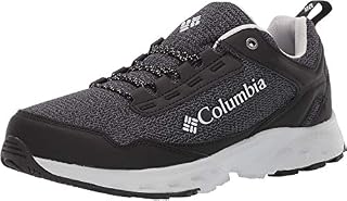 Columbia Women's IRRIGON Trail Knit Hiking Shoe, Black, Grey ice, 7.5 Regular US