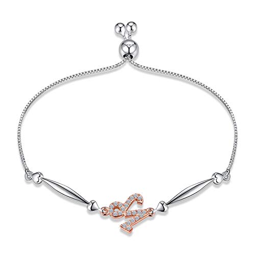 Bijoux Capricorne femme argent S925, bague constellation tendance et ajustable