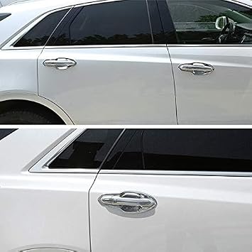 ZiWen Chrome Door Handle Bowl Moulding Trims for Cadillac XT5 2017-2026 | Easy to install,shiny chrome trim,classy and beautiful modification,a great addition to match the chrome elements on the car.