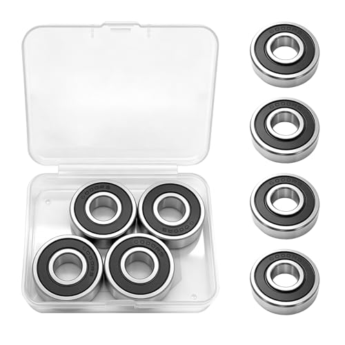 Image of Kinetallum 4PCS 6000 2RS Deep Groove Ball Bearings 10mm x 26mm x 8mm
