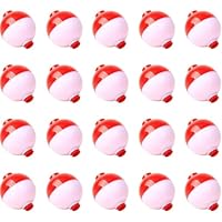 20PCS Hard Stable Fishing Snap Floats Bobbers Flexible Fishing Round Bobbers Attractive Sea Carp Push Button for Catfish Crappie Panfish