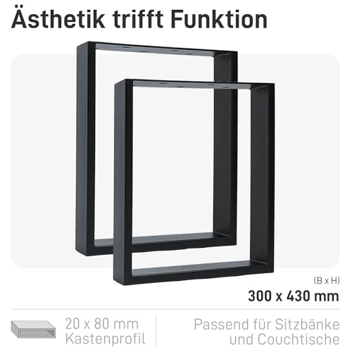 Tischbeine aus Metall von Natural Goods Berlin – 2er Set für DIY-Projekte