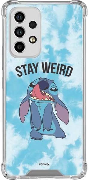 Skinit Clear Phone Case Compatible with Galaxy A53 5G - Officially Licensed Disney Lilo and Stitch Stay Weird Design