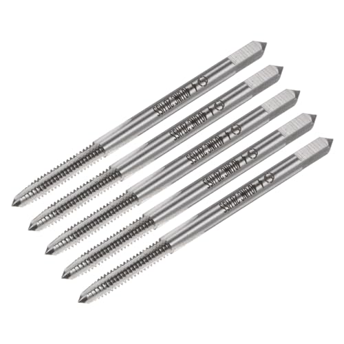 Image of sourcing map Machine Tap #4-40 UNC UNC Thread 2B Class 3 Flutes High Speed Steel Screw Threading Tap Tapping Tool 5pcs