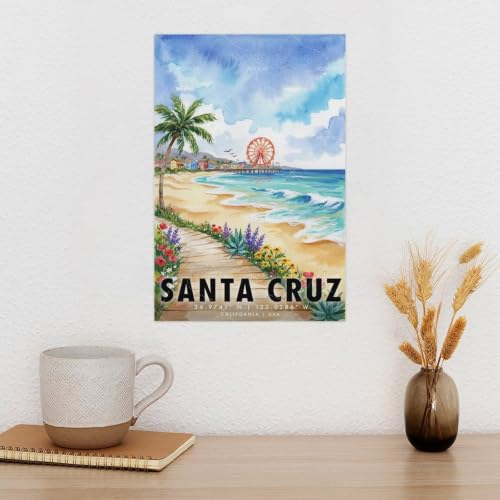 Paysage urbain de Santa Cruz AOJYLXE grand poster mural 60x90