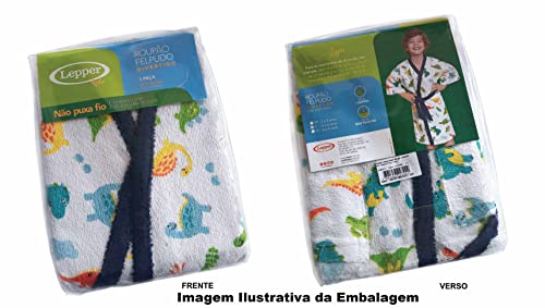 Roupão Felpudo Infantil Quimono Estampado Pop It M Com 1 peça