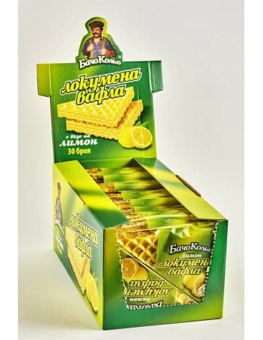 60 G BARQUILLOS DELICIA TURCA (LOKUM) TRIANGULAR AMARILLO BACHO KOLYO - CAJA CON 30 UNIDADES