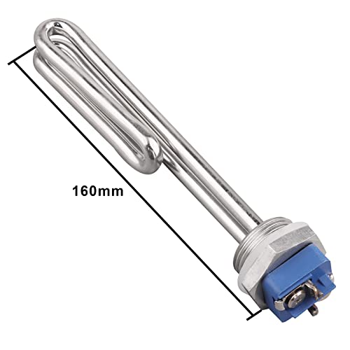AIICIOO Heizelement 240v 1000w 1 Zoll BSP (DN25) Durchmesser 33.2mm Edelstahl mit Silikon-O-Ring