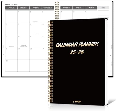 3 Year Monthly Planner 2025-2028 - 36 Month Calendar With Tabs
