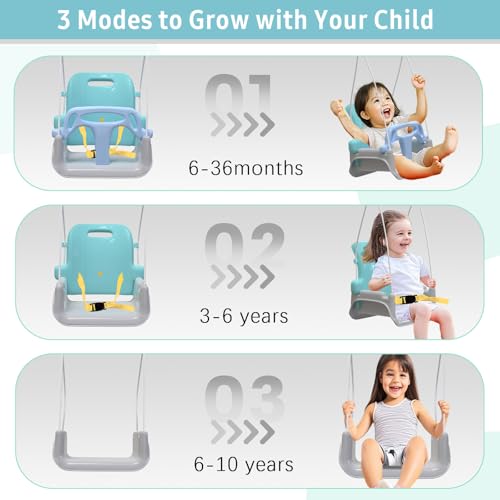 image for Yozoia Multifunctional Toddler Swing, Foldable Baby Swing Outdoor & In