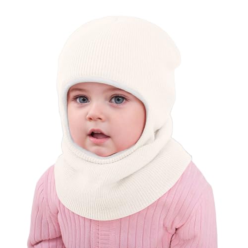 Pasamontañas Térmicos de Invierno 1-6 Años Niño Niñas Bebés Caliente Bufanda Set Cálido Caliente Lindo Gorro de Punto con Forro Niños