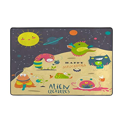 Tapis alien espace en tissu polyester facile à nettoyer - 2