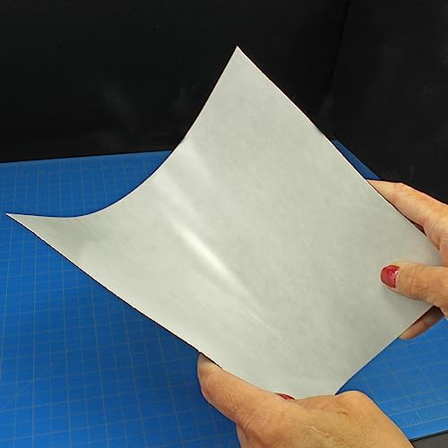 Image of Magnetic Receptive Sheet | 8.5x11, 25mil | Peel & Stick | Pack of 24 | Magnets stick to it - not a magnet itself | Lines mini transport cases | For Warhammer 40K, AoS, Old World, Legion & D&D