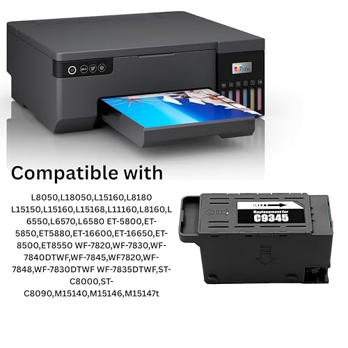 Image of C9345 Maintenance Box Reset Chip Count chip Use in EPS0N L8050,L18050,L15160,L15160,L11160,ET-16600,WF-7820,ST-C8000,ST-C8090 Waste Ink Pad (Pack of 2)