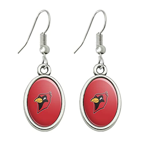 Otterbein University Primary Logo Novelty Dangling Drop Oval Charm Earrings