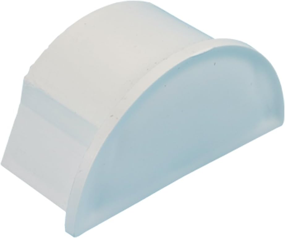 16mm x 8mm Smooth-Fit End Cap Cover White Adapter -Trunking Conduit Pipe/Tube TV | Loops