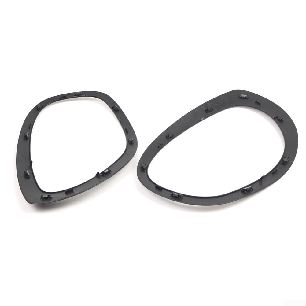 Eawfgtuw Anello di ricambio nero per faro anteriore compatibile con Mini Cooper F60 F61 Countryman Cornice anteriore esterna Shell decorativo di ricambio 2017-2023 51137388117 51137388118